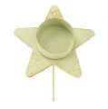 Floristik24 Tealight holder star to stick cream 9x23.5cm 1p