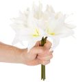 Artificial White Tiger Lily Bouquet for Vases and Arrangements, 29cm, Set of 6 | Floristik24.co.uk