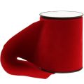 Floristik24 Table ribbon velvet ribbon red 100mm 8m