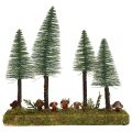 Table decoration mini fir trees artificial fir forest base 30cm
