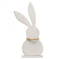 Floristik24 Table decoration Easter bunny standee wood white/nature H27cm 2pcs