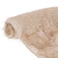 Floristik24 Beige Faux Fur Table Runner, 24 x 140 cm