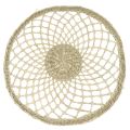 Floristik24 Seagrass placemat round braided summer decoration for the table Ø38cm
