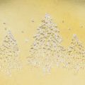 Metal Planter with Glittering Christmas Tree Design, 18cm, Gold | Floristik24.co.uk