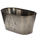 Oval Zinc Planter with