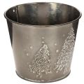 Metal Planter with Glitter