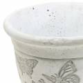 Floristik24 Plant pot, cup with butterflies Ø12.5cm H13cm 2pcs