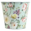 Floristik24 Flower pot roses planter metal summer Ø14cm H12.5cm