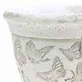 Floristik24 Planter pot cup with butterflies Ø11cm H10cm 6pcs