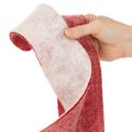 Two-tone pot hinge made of 100% wool as a decorative felt ribbon, white/red, 7.5cm wide, 5m long | Floristik24.co.uk