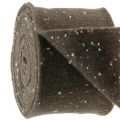 Floristik24 Pot tape felt tape brown with dots 15cm x 5m