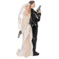 Floristik24 Cake topper bride and groom 15.5cm