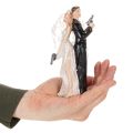 Cake topper bride and groom 15.5cm | Floristik24.co.uk