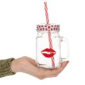 Drinking glass with lid &amp; handle Ø7cm H13.5cm | Floristik24.co.uk