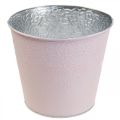 Floristik24 Flower pot metal flower pot pastel pink Ø12cm
