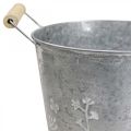 Floristik24 Planter planter vintage decorative metal bucket Ø12cm H10cm