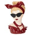 Woman Head Vase with