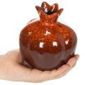 Ceramic Pomegranate Decoration Glossy Red 14cm | Floristik24.co.uk