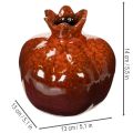Ceramic Pomegranate Decoration Glossy Red 14cm | Floristik24.co.uk