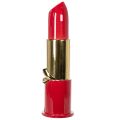 Decorative vase with lipstick