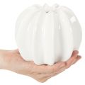 White Ceramic Pumpkin-Shaped Vase – 15cm for Home Decoration | Floristik24.co.uk