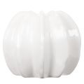 White Ceramic Pumpkin-Shaped Vase – 15cm for Home Decoration | Floristik24.co.uk