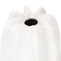 White Ceramic Ribbed Vase for