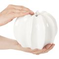 Glossy White Pumpkin Vase for Artificial and Dried Flowers, 19cm | Floristik24.co.uk