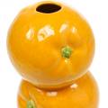 Floristik24 Vase of oranges decoration vase ceramic summer decoration citrus fruit flower vase