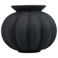Floristik24 Vase black glass vase bulbous decorative vase glass Ø11cm H9cm