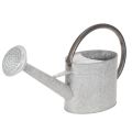 Floristik24 Vintage metal watering can, silver-grey, stylish garden decoration, flower vase, L53cm H29cm