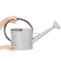 Vintage metal watering can, silver-grey, stylish garden decoration, flower vase, L53cm H29cm | Floristik24.co.uk