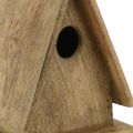 Floristik24 Decorative bird house, nesting box for standing natural wood H21cm