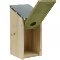 Floristik24 Nesting box for hanging, nesting aid for small birds, bird house, garden decoration natural, green H26cm Ø3.2cm