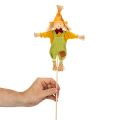 Decorative Scarecrow on Stick – 60cm, Fabric and Straw, Multicolour, Indoor Autumn Decoration | Floristik24.co.uk