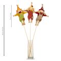Decorative Scarecrow on Stick – 60cm, Fabric and Straw, Multicolour, Indoor Autumn Decoration | Floristik24.co.uk