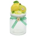 Floristik24 Storage jar with lid lemon 15.5cm