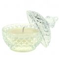 Floristik24 Scented candle in glass vanilla Ø10cm