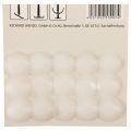 Floristik24 Wax adhesive plates for candles adhesive plates white 15 pieces