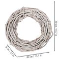 Wicker Wreath Decorative Whitewashed Twig Ring 40cm | Floristik24.co.uk