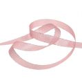 Floristik24 Christmas ribbon pink-silver 15mm 20m