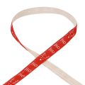 Floristik24 Gift ribbon Christmas Christmas ribbon Hohoho Red 15mm 20m