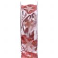 Floristik24 Christmas ribbon holographic pink, silver 40mm 20m