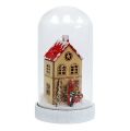 Floristik24 Christmas decoration house with glass bell Ø9cm H16.5cm
