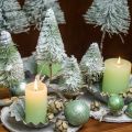 Floristik24 Christmas decoration snow-covered clip Green H13/19cm 4pcs