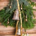 Floristik24 Christmas bell to hang, Advent, golden bell, antique look, Ø10.5cm H17cm