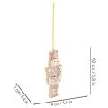 Christmas Ornaments Set – Gingerbread Look with Icing Details, Nutcracker, Star, Tree, Wreath, 6 cm, 4 Pieces | Floristik24.co.uk