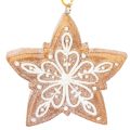 Christmas Ornaments Set – Gingerbread Look with Icing Details, Nutcracker, Star, Tree, Wreath, 6 cm, 4 Pieces | Floristik24.co.uk