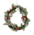 Floristik24 Christmas wreath with cones, berries Ø20cm 2pcs