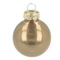 Mini Glass Christmas Baubles Set 3cm, Copper, Orange & Gold, 22 Pieces | Floristik24.co.uk